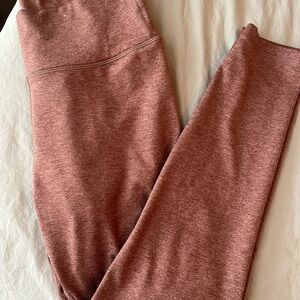Old Navy Heathered Copper Powersoft Criss Cross Leggings